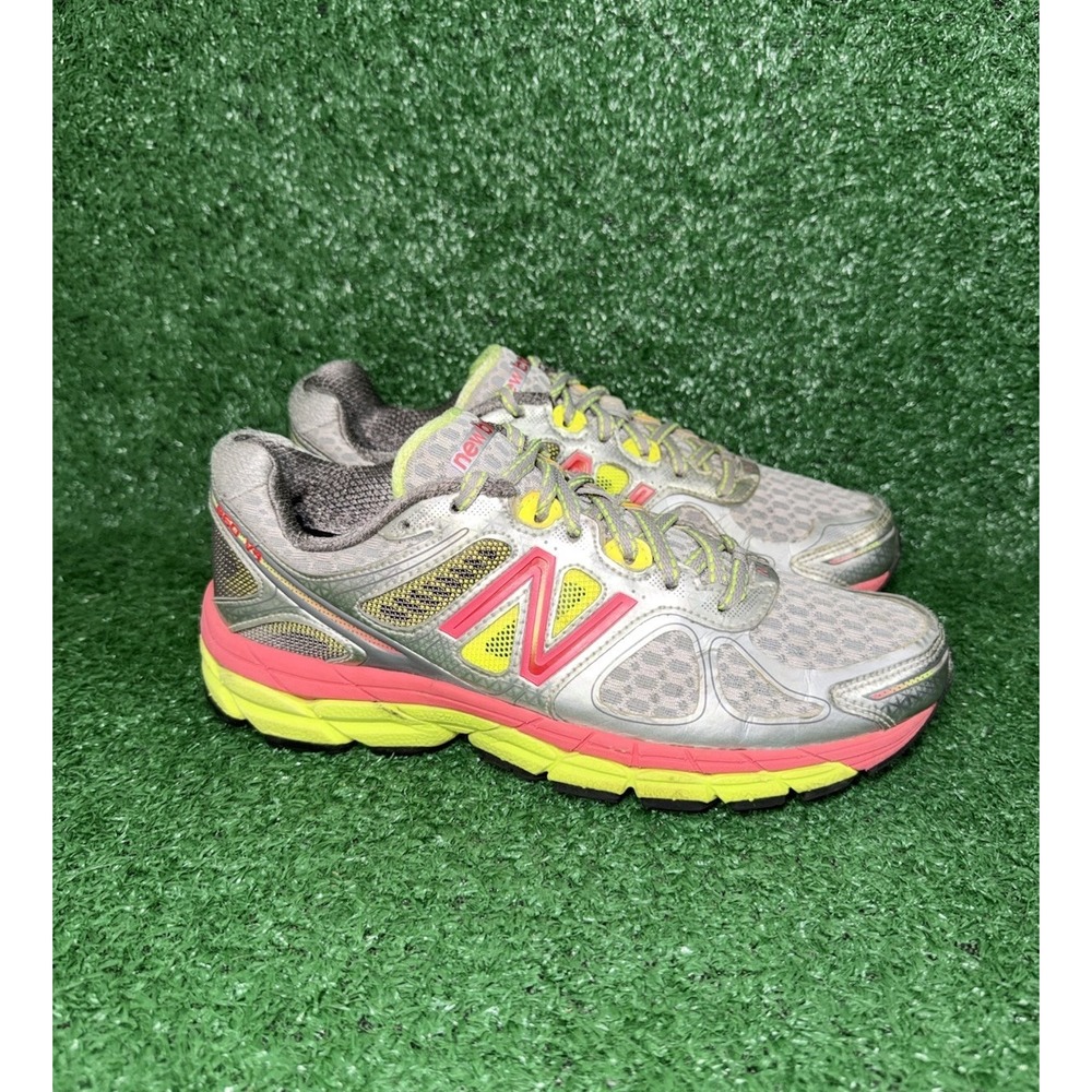 New Balance 860v4 Women Size 8.5 B USA Made Silver Orange Running Shoes Sneakers